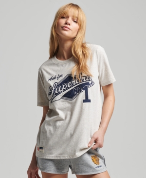 Superdry City College Crew Tmavě Blankyt | 260841-ETN
