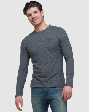 Superdry Dropped Shoulder Cable Crew Černé | 840573-HBE