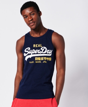 Superdry Vintage Americana Baseball Tee Černé | 342760-KYG