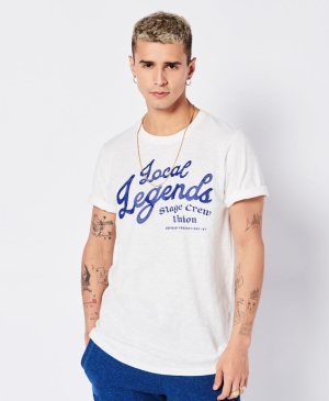 Superdry Vintage Surf Ranchero Pkt Tee New Chalk | 517842-THV